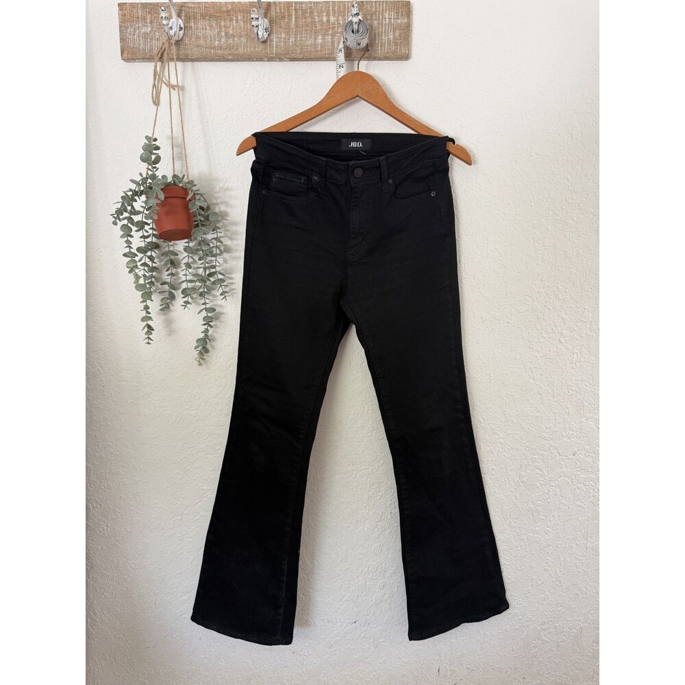JBD Black High Rise Flare Jeans Women's Size 29 Strech Denim Bell Bottom Pants